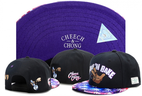 Best Selling Caps Cayler Sons Snapback Cheech Chong in Black Purple,UK Cheap Sale,Online Store,sale retailer Snapbacks/Hats/Caps