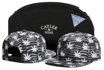 Best Selling Caps Cayler Sons Snapback in Black Gray Stripes Leaves,high quality guarantee,various design,huge inventory Snapbacks/Hats/Caps