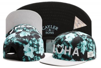 Best Selling Caps Cayler Sons Snapback in Black Jade Blue Flower,Cheap,luxurious Collection,promo codes Snapbacks/Hats/Caps