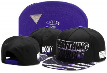 Best Selling Caps Cayler Sons Snapback in Black Purple White,complete in specifications,fashionable design,innovative design Snapbacks/Hats/Caps