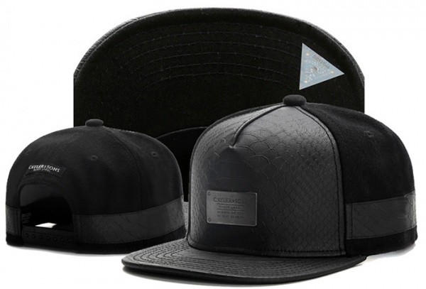 Best Selling Caps Cayler Sons Snapback in Black Snake Stripes,100% High Quality,Available to buy online,glamorous Snapbacks/Hats/Caps