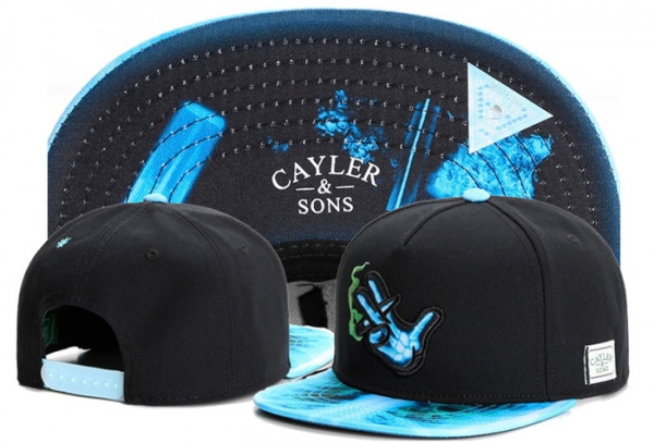 Best Selling Caps Cayler Sons Snapback in Black with Jade Blue,huge inventory,delicate colors,100% quality guarantee Snapbacks/Hats/Caps