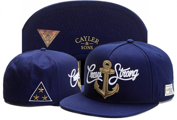 Best Selling Caps Cayler Sons Snapback in Dark Blue Gold Logo,popular stores,Store,attractive design Snapbacks/Hats/Caps