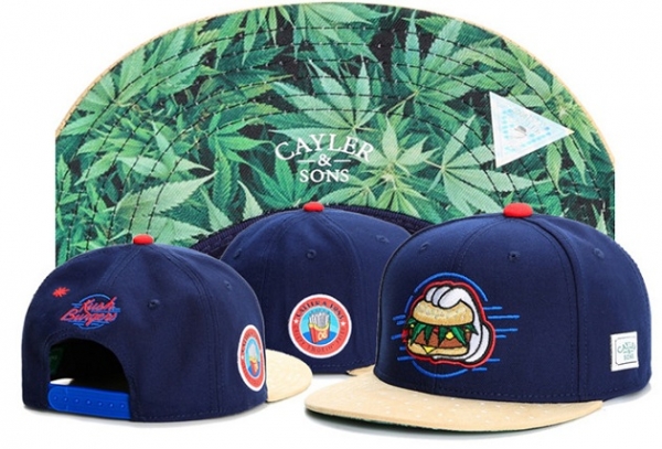 Best Selling Caps Cayler Sons Snapback in Dark Blue Green Leaves,official online website,Authorized Site,Buy Online Snapbacks/Hats/Caps