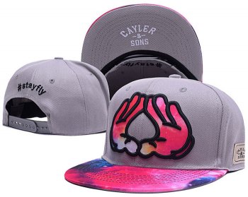 Best Selling Caps Cayler Sons Snapback in Gray Peach Flower,popular,Official UK Stockists,unique Snapbacks/Hats/Caps