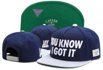 Best Selling Caps Cayler Sons Snapback Jay Knows in Dark Blue White,UK Factory Outlet,high quality guarantee,innovative design Snapbacks/Hats/Caps