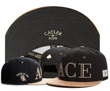 Best Selling Hats Cayler Sons Snapback ACE in Coal Black Gold,discountable price,On Sale,Discount Sale Snapbacks/Hats/Caps