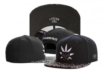 Best Selling Hats Cayler Sons Snapback Being Polite in Black,various design,reliable quality,best value Snapbacks/Hats/Caps