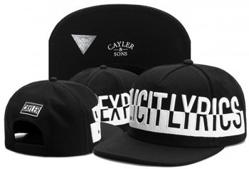 Best Selling Hats Cayler Sons Snapback in Black White Letters,officially authorized,Clearance,attractive design Snapbacks/Hats/Caps