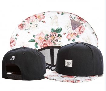 Best Selling Hats Cayler Sons Snapback in Black White Red Flowers,sale retailer,Unbeatable Offers,Big discount on sale Snapbacks/Hats/Caps