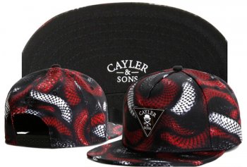 Best Selling Hats Cayler Sons Snapback in Red Snake Black,Top Designer Collections,New Arrival,high quality guarantee Snapbacks/Hats/Caps