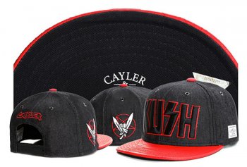 Best Selling Hats Cayler Sons Snapback Kush in Coal Black Red,UK Factory Outlet,USA Discount Online Sale,popular stores Snapbacks/Hats/Caps