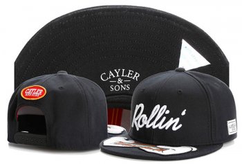 Best Selling Hats Cayler Sons Snapback Rollin in Coal Black,cheapest price,stable quality,quality and quantity assured Snapbacks/Hats/Caps