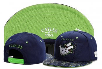 Best Selling Hats Cayler Sons Snapback Seattle in Dark Blue Green,popular,Discount Save up to,Discount Snapbacks/Hats/Caps