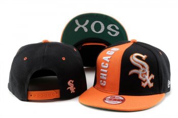 MLB Snapbacks Chicago White Sox New Era 59FIFTY Fitted Hats in Orange Black,reputable site,low price,low price Snapbacks/Hats/Caps