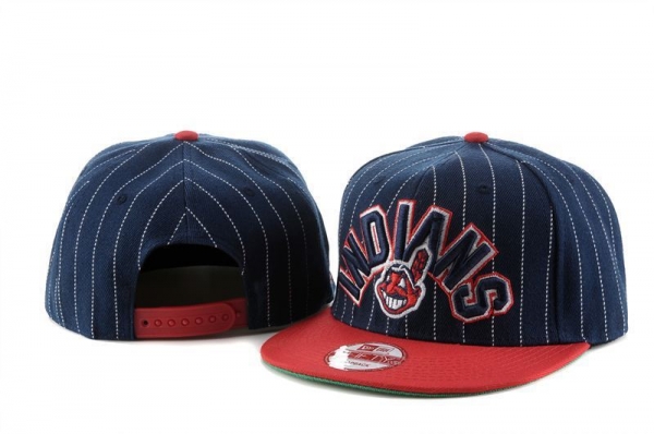 MLB Snapbacks Cleveland Indians New Era 59FIFTY Fitted Hats in Dark Blue Red Stripes,popular,Elegant Factory Outlet,Online Retailer Snapbacks/Hats/Caps