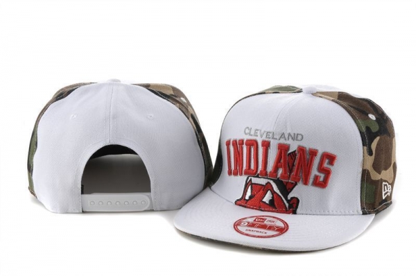 MLB Snapbacks Cleveland Indians New Era 59FIFTY Fitted Hats in White Camo Green,Authentic USA Online,gorgeous,official shop Snapbacks/Hats/Caps