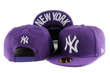 MLB Snapbacks New York Yankees New Era 59FIFTY Fitted Hats in Purple White Logo,quality and quantity assured,incredible prices,Save up to 80% Snapbacks/Hats/Caps