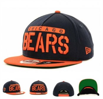 NFL Snapbacks Chicago Bears New Era 59FIFTY Fitted Hats in Black and Orange,vast selection,Best Prices,wide range Snapbacks/Hats/Caps