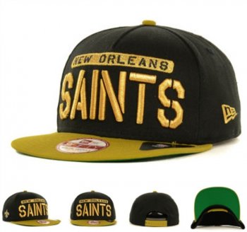 NFL Snapbacks New Orleans Saints New Era 59FIFTY Fitted Hats in Black Gold,New Arrival,outlet boutique,reasonable sale price Snapbacks/Hats/Caps