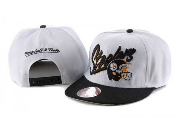 NFL Snapbacks Pittsburgh Steelers New Era 59FIFTY Fitted Hats in White Black,cheap prices,professional online store,luxuriant in design Snapbacks/Hats/Caps