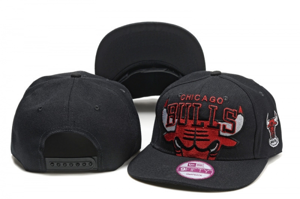 NBA Snapbacks Chicago Bulls New Era 59FIFTY Fitted Caps in Coal Black Red Logo,Big discount on sale,Best Prices,ever-popular Snapbacks/Hats/Caps