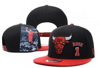 NBA Snapbacks Chicago Bulls New Era 59FIFTY Fitted Caps Rose 1 in Black Red,reasonable sale price,best value,New Arrival Snapbacks/Hats/Caps