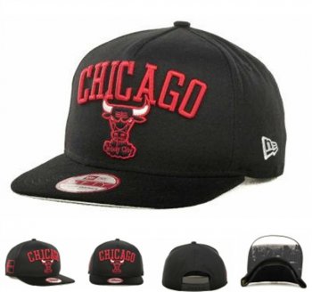 NBA Snapbacks Chicago Bulls New Era 59FIFTY Fitted Hats in Coal Black Red Logo,Outlet Seller 2017,Hottest New Styles,outlet for sale Snapbacks/Hats/Caps