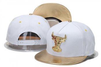 NBA Snapbacks Chicago Bulls New Era 59FIFTY Fitted Hats in White Gold,vast selection,famous brand,Authorized Site Snapbacks/Hats/Caps