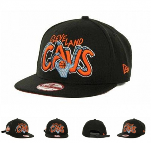 NBA Snapbacks Cleveland Cavaliers New Era 59FIFTY Fitted Hats in Black Orange Logo,catalogo,promo codes,top brands Snapbacks/Hats/Caps