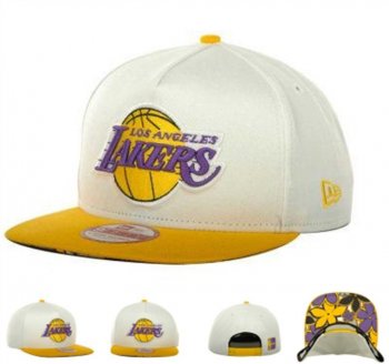 NBA Snapbacks Los Angeles Lakers New Era 59FIFTY Fitted Caps in Beige Yellow,promo codes,Fast Delivery,amazing selection Snapbacks/Hats/Caps