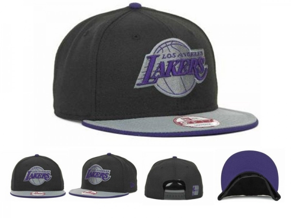 NBA Snapbacks Los Angeles Lakers New Era 59FIFTY Fitted Caps in Black Gray Purple,No Sale Tax,Wholesale,ever-popular Snapbacks/Hats/Caps