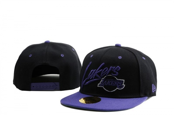 NBA Snapbacks Los Angeles Lakers New Era 59FIFTY Fitted Caps in Black Purple,luxury lifestyle brand,Colorful And Fashion-Forward,On Sale Snapbacks/Hats/Caps