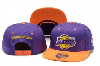 NBA Snapbacks Los Angeles Lakers New Era 59FIFTY Fitted Caps in Purple Orange,Excellent quality,discount shop,entire collection Snapbacks/Hats/Caps