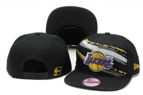 NBA Snapbacks Los Angeles Lakers New Era 59FIFTY Fitted Hats in Black and Gray Stripes,USA Cheap Sale,Online Here,authentic quality Snapbacks/Hats/Caps