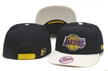 NBA Snapbacks Los Angeles Lakers New Era 59FIFTY Fitted Hats in Black and White,Exclusive,retail prices,fabulous collection Snapbacks/Hats/Caps