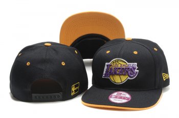 NBA Snapbacks Los Angeles Lakers New Era 59FIFTY Fitted Hats in Coal Black Yellow,premium selection,Outlet on Sale,luxury fashion brands Snapbacks/Hats/Caps