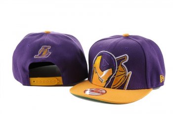 NBA Snapbacks Los Angeles Lakers New Era 59FIFTY Fitted Hats in Purple and Yellow,low price,various styles,Quality Design Snapbacks/Hats/Caps