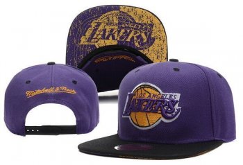 NBA Snapbacks Los Angeles Lakers New Era 59FIFTY Fitted Hats in Purple Black,outlet boutique,top brands,In Stock Snapbacks/Hats/Caps