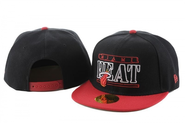 NBA Snapbacks Miami Heat New Era 59FIFTY Fitted Caps in Black and Red,Huge Discount,worldwide shipping,Wholesale Online USA Snapbacks/Hats/Caps