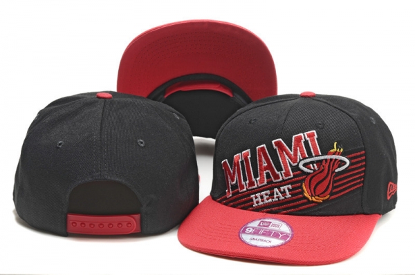 NBA Snapbacks Miami Heat New Era 59FIFTY Fitted Caps in Coal Black and Red,various design,USA factory outlet,discountable price Snapbacks/Hats/Caps