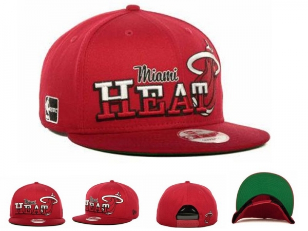 NBA Snapbacks Miami Heat New Era 59FIFTY Fitted Caps in Red,various styles,USA factory outlet,Low Price Guarantee Snapbacks/Hats/Caps