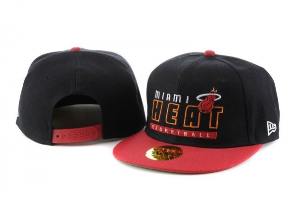 NBA Snapbacks Miami Heat New Era 59FIFTY Fitted Hats in Black with Red,Top Designer Collections,entire collection,Discount Snapbacks/Hats/Caps