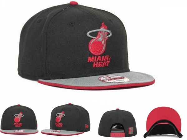 NBA Snapbacks Miami Heat New Era 59FIFTY Fitted Hats in Coal Black Gray,premier fashion designer,Wholesale online,UK official online shop Snapbacks/Hats/Caps