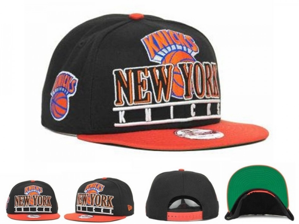 NBA Snapbacks New York Knicks New Era 59FIFTY Fitted Hats in Coal Black Orange,recognized brands,Cheap,Official supplier Snapbacks/Hats/Caps