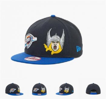 NBA Snapbacks Oklahoma City Thunder New Era 59FIFTY Fitted Hats in Coal Black Blue,officially authorized,Online Here,luxuriant in design Snapbacks/Hats/Caps