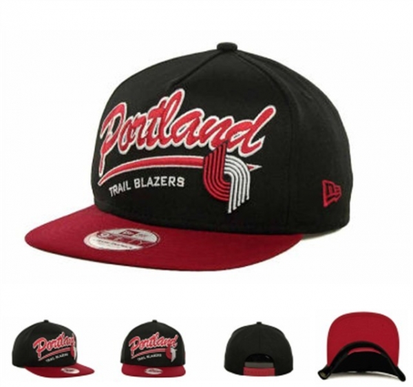 NBA Snapbacks Portland Trailblazers New Era 59FIFTY Fitted Hats in Black Dark Red,Cheapest,Free and Fast Shipping,100% Genuine Snapbacks/Hats/Caps