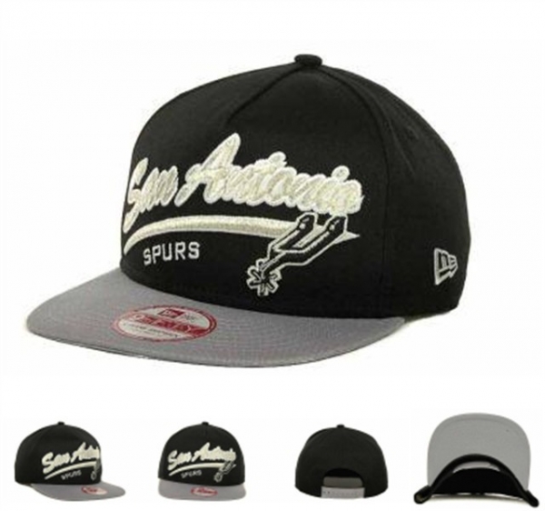 NBA Snapbacks San Antonio Spurs New Era 59FIFTY Fitted Hats in Black Gray,free delivery,Sale UK,Best Prices Snapbacks/Hats/Caps