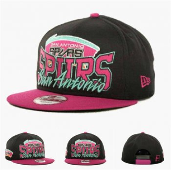 NBA Snapbacks San Antonio Spurs New Era 59FIFTY Fitted Hats in Black Peach,prestigious,fashionable design,Biggest Discount Snapbacks/Hats/Caps