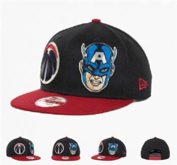 NBA Snapbacks Washington Wizards New Era 59FIFTY Fitted Caps in Black Red,free delivery,wholesale dealer,Top Brand Wholesale Online Snapbacks/Hats/Caps